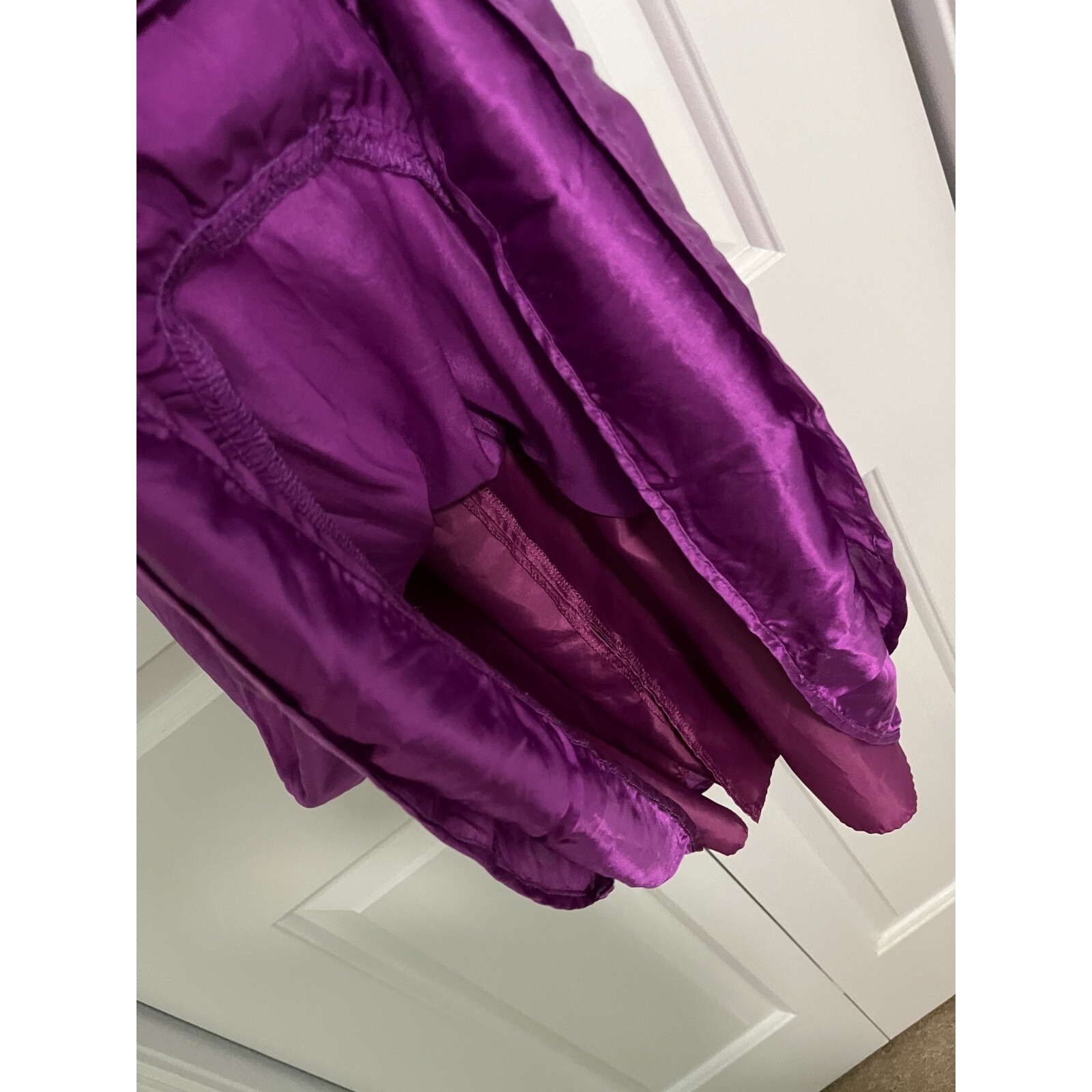 Vintage Purple Silk Dress Uk Size 12 Us 8 Womens Medium M Special Edition — image 8 of 8